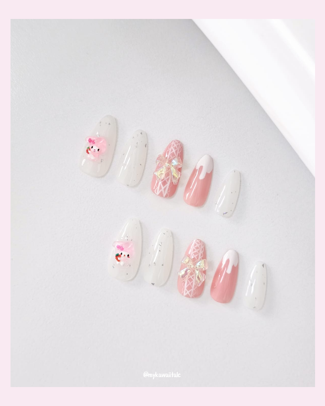 Pastel de Fresa Set - Press on Nails