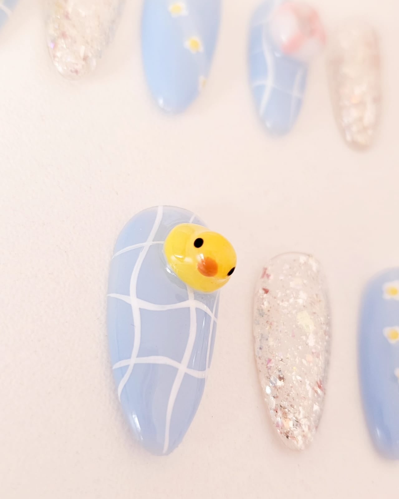 Patito Nadador Set - Press on Nails