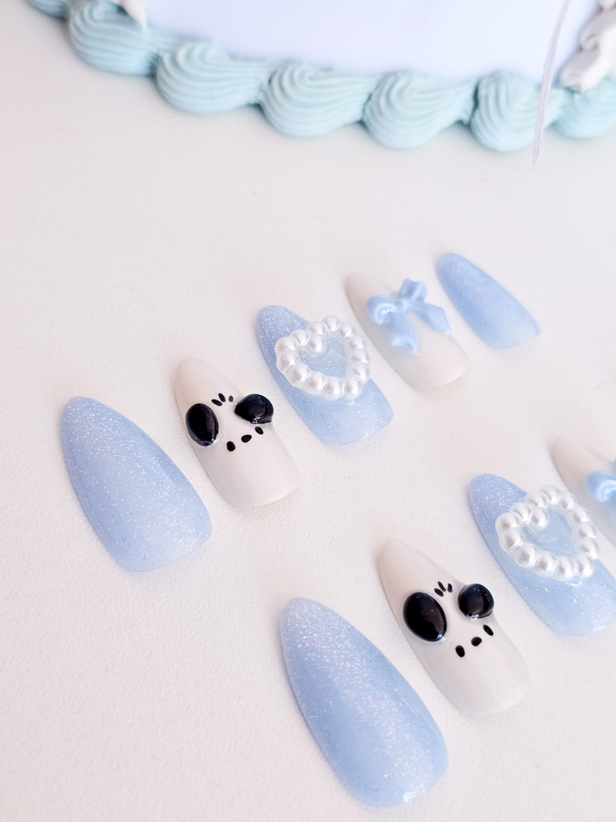 Baby Blue Pochacco Set - Press on Nails