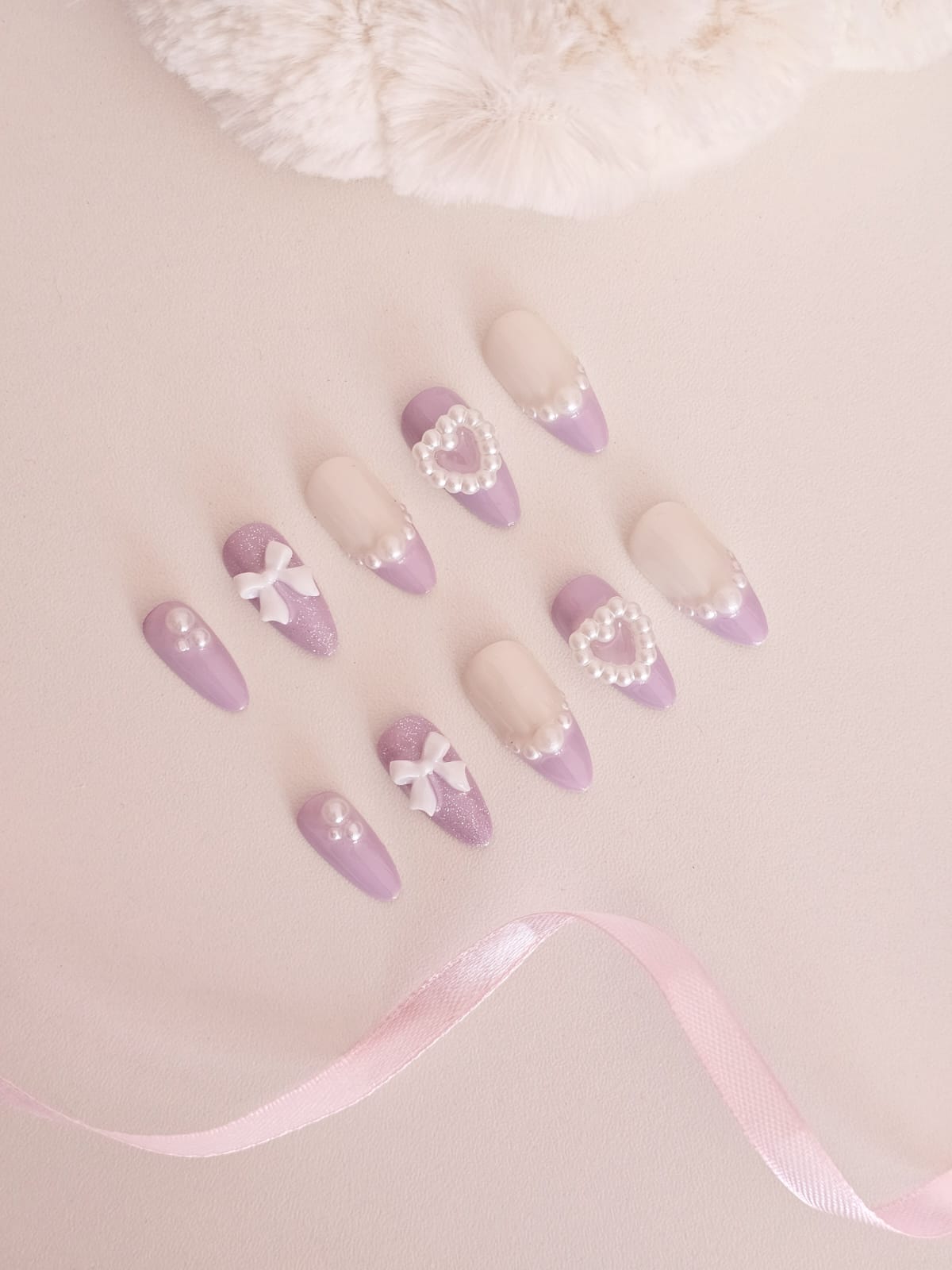 Coquette Lavender Set - Press on Nails