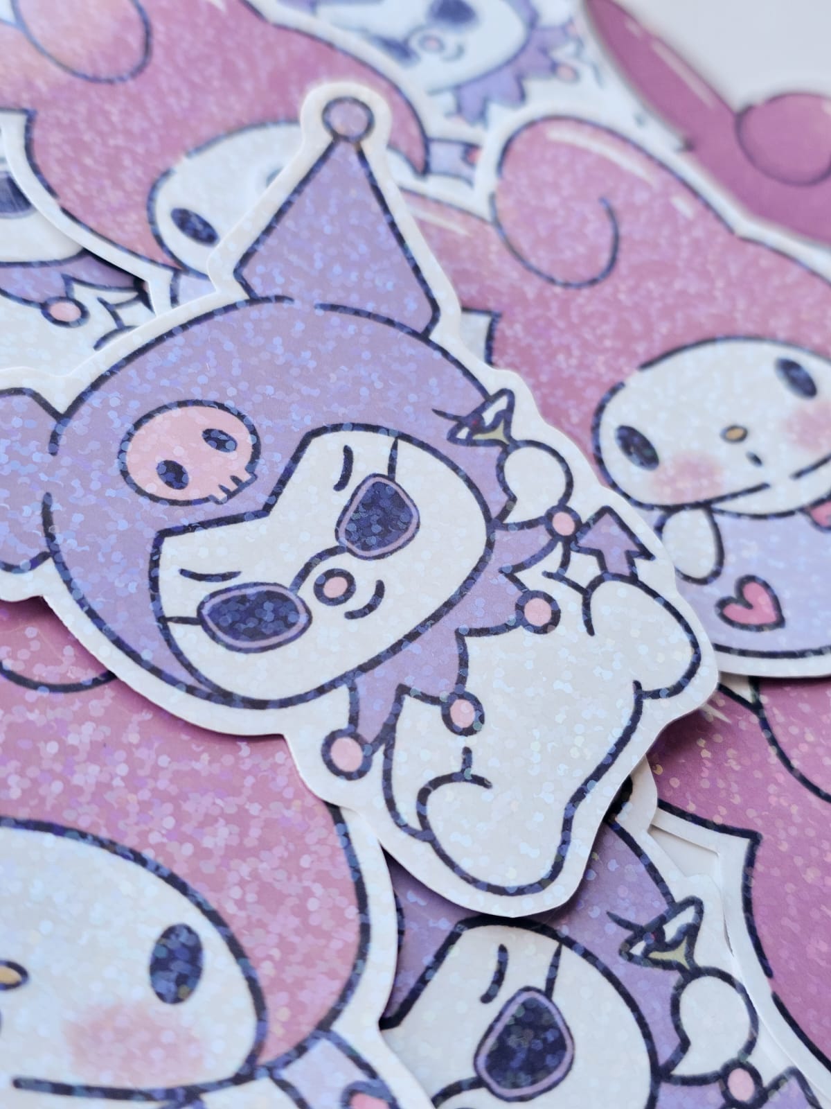 Kuromi & My Melody Pool Party Waterproof Stickers