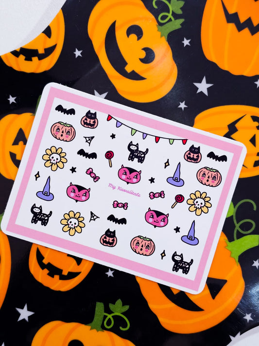 Halloween Nail Decals 2024